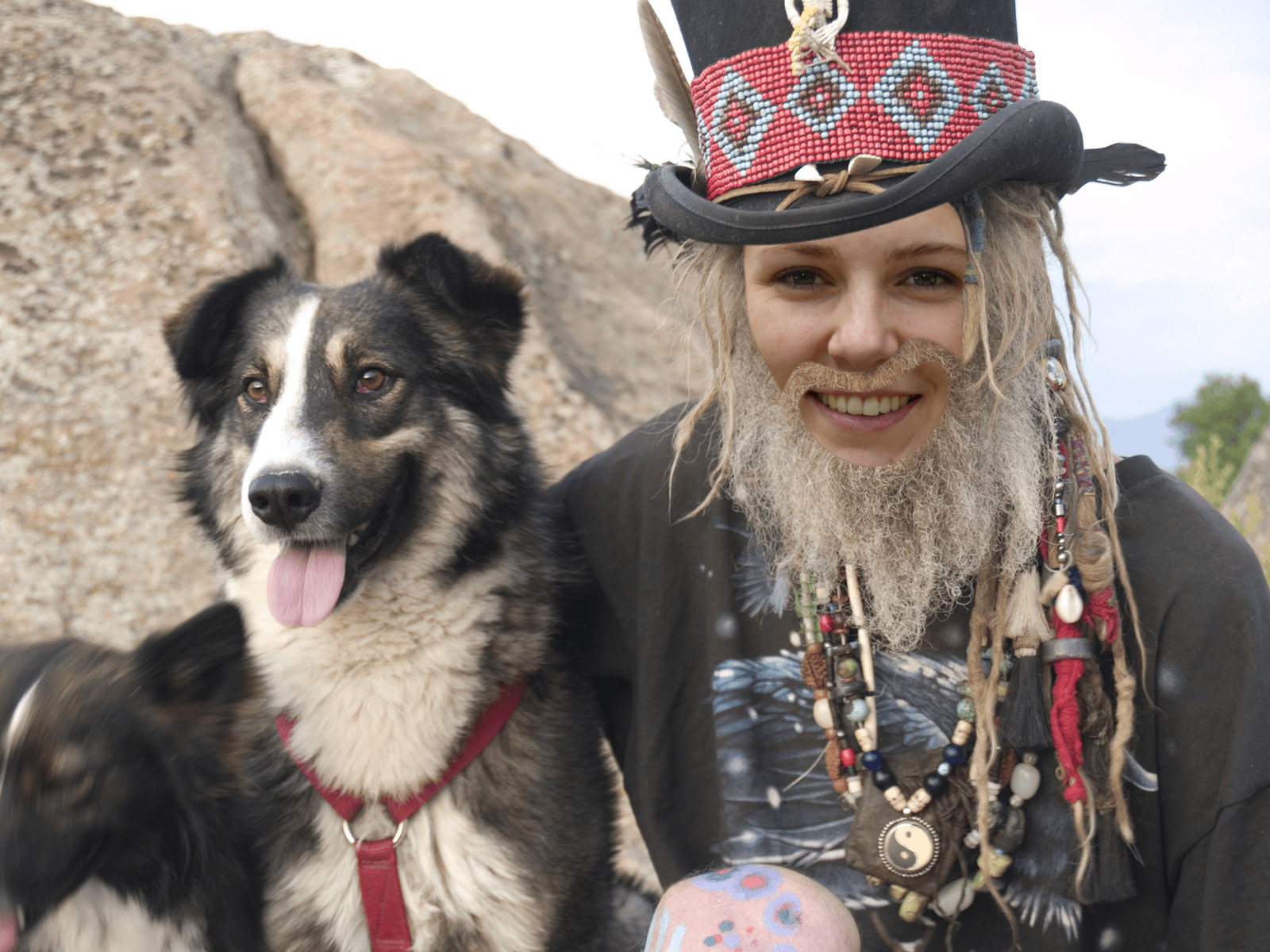 Annalyn Frame with dog